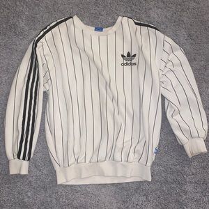 adidas striped sweatshirt